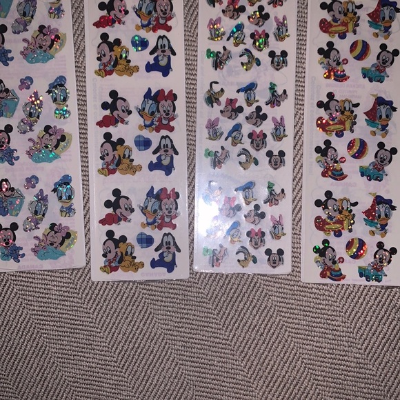 Lot of 4 Mickey Mouse Sandylion vintage stickers - Picture 1 of 7